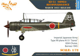 Clear Prop Ki-51 Sonia Reconnaissance Advanced kit CP72012-1/72