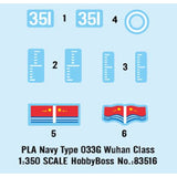 HOBBY BOSS PLAN Navy Type 033G Wuhan Class Submarine 83516-1/350