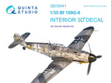 Quinta Studio Bf 109G-6 3D decal paper for Border QD35041 - 1/35