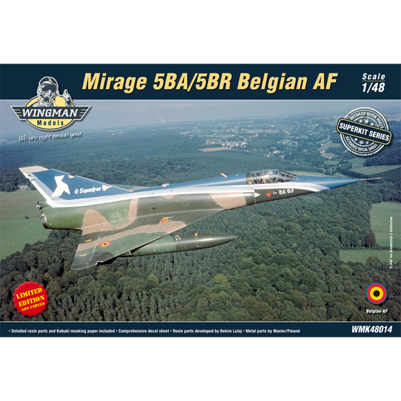WINGMAN MODELS Mirage 5BA/5BR Belgian AF WMK48014 - 1/48