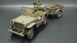 FineMolds US ARMY 1/4-ton 4x4 Truck w/ Trailer 82002-1/20