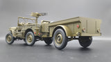 FineMolds US ARMY 1/4-ton 4x4 Truck w/ Trailer 82002-1/20