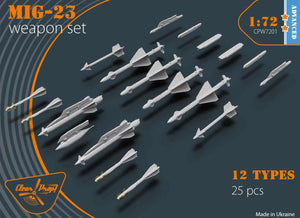 Clear Prop MiG-23 Weapon Set ADVANCED KIT CPW7201-1/72
