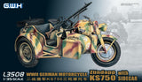 GWH WWII German Zundapp KS 750 with Sidecar L3508-1/35