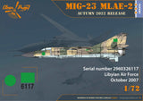 Clear Prop MiG-23 MLAE-2 Flogger-G EXPERT KIT CP72031-1/72