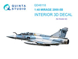 Quinta Studio Mirage 2000 5 B Interior 3D Decal for Kinetic QD48118-1/48
