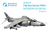 Quinta Studio Sea Harrier FRS 1 3D Decal for Kinetic QD48343-1/48