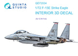Quinta Studio F-15 E Interior 3D Decal for GWH QD72034-1/72