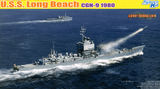 DRAGON USS Long Beach CGN 9 1980 7135 - 1/700