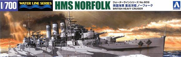 Aoshima HMS Norfolk British Heavy Cruiser 056707-1/700