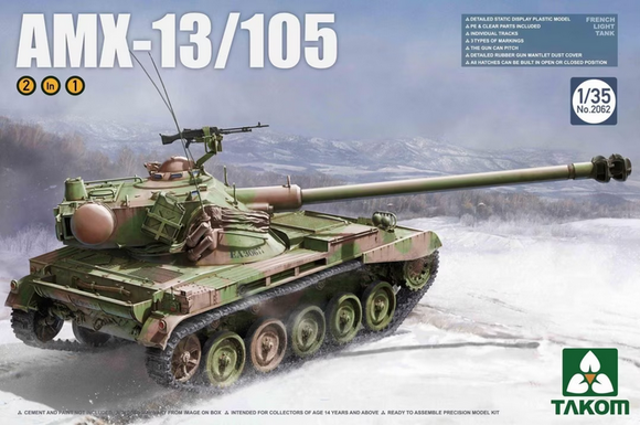 TAKOM French Light Tank AMX-13/105 2062-1/35