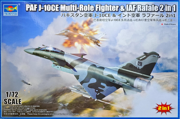 Trumpeter PAF J-10CE Multi-Role Fighter & IAF Rafale 2 in 1 01699-1/72