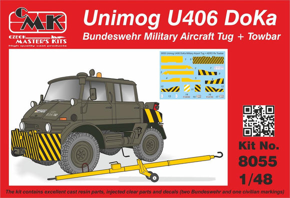 CMK Unimog U406 DoKa Military Airport Tug + Towbar 8055 - 1/48