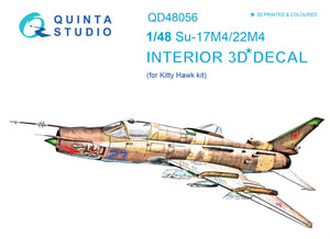 Quinta Studio Su-17M4/22M4 nterior 3D Decal for Kitty Hawk QD 48056 - 1/48
