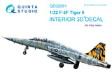 Quinta Studio F-5F Interior 3D Decal for Kitty Hawk  QD32081-1/32