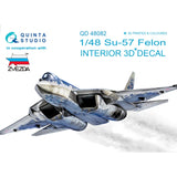 Quinta Studio Su-57 Felon Interior 3D Decal for Zvezda QD48082-1/48