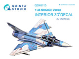 Quinta Studio Mirage 2000 B Interior 3D Decal for Kinetic QD48115-1/48