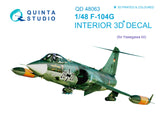 Quinta Studio F-104G Interior 3D Decal for Hasegawa QD48063-1/48
