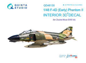 Quinta Studio F-4D Interior 3D Decal for SWS QD48130-1/48