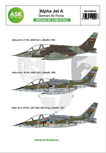 ArtScale Kit Alpha Jet A Germain Air Force Bundeswehr D48022-1/48
