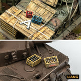 LIANG - 0433 3D Print Beer Soda Bottle Crates WWII x 4-1/35