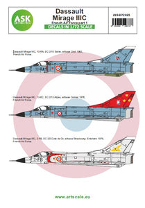 ArtScale Kit Mirage III C French Air Force part 1 D72025-1/72