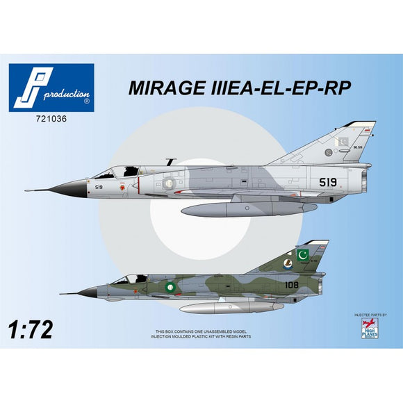 PJ Production MIRAGE III EA/EL/EP/RP 721036 - 1/72