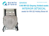 Quinta Studio MV-22 Folded Seats 3D Decal for Hobby Boss QR48005-1/48
