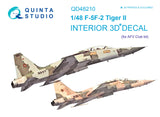 Quinta Studio F-5F 2  Interior 3D Decal for AFV Club QD48210 - 1/48