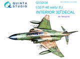 Quinta Studio F-4E Early / EJ Interior 3D Decal for Tamiya QD32038-1/32