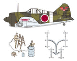 FineMolds B-339 Buffalo Japanese Army w/Ground Crew & Equipment 1 48994-1/48