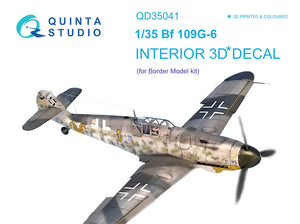 Quinta Studio Bf 109G-6 3D decal paper for Border QD35041 - 1/35