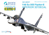 Quinta Studio Su-35 Interior 3D Decal GWH QD48057-1/48