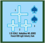 HOBBY BOSS French R39 Light Infantry Tank HB83893-1/35