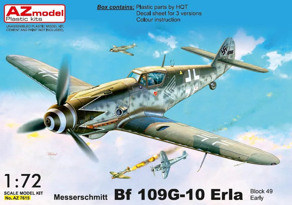 AZ Model Messerschmitt Bf 109G-10 Erla Block 49 Early AZ7615-1/72