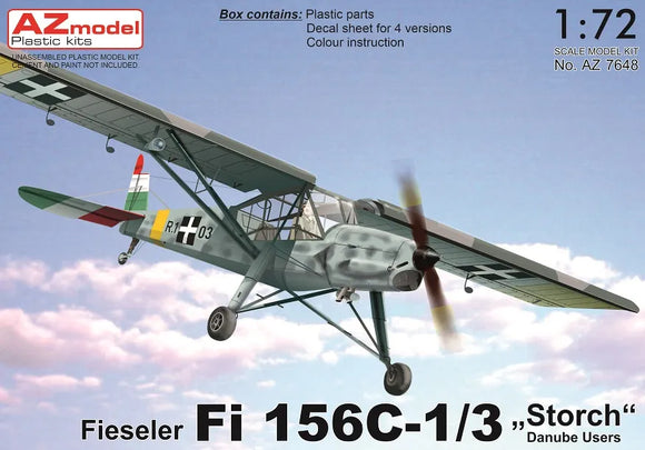 AZ Model Fieseler Fi 156C-1/3 Storch Danube Users AZ7648-1/72