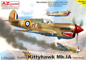 AZ Model Curtiss Kittyhawk Mk. 1A " RAF/SAAF " AZ 7693 - 1/72