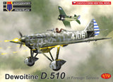 KP Models Dewoitine D.510 In Foreign Service KPM0185-1/72