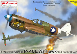 AZ Model Curtuss P-40E Warhawk 49 th Fighter Group AZ7695-1/72