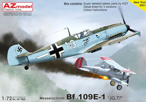 AZ Model Messerschmitt Bf 109E-1 JG77  AZ7805 - 1/72