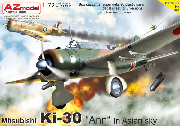 AZ Model Mitsubishi Ki-30 Ann In Asian Sky AZ7810-1/72