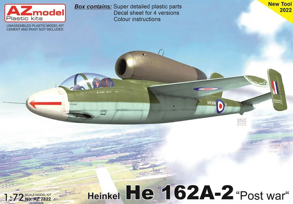 AZ Model He 162A-2 Post war AZ7822-1/72