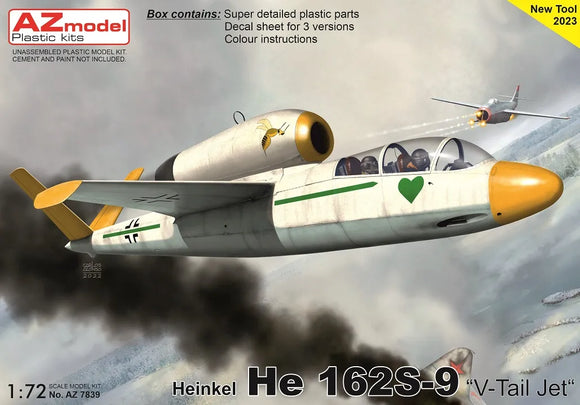 AZ Model He 162S-9 V Tail Jet AZ7839-1/72