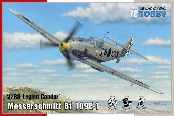 SPECIAL HOBBY Messerschmitt Bf 109E-1  J/88 Legion Condor SH72459-1/72