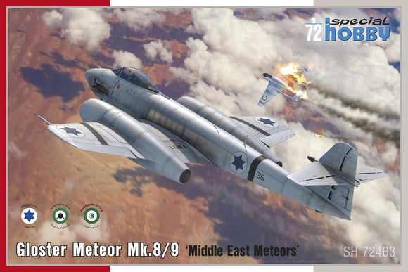 SPECIAL HOBBY Gloster Meteor Mk8/9 Middle East Meteors SH72463-1/72