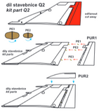 CMK F-4B Phantom Early Fin Tip Fairing and Rudder (separate) 4431 - 1/48