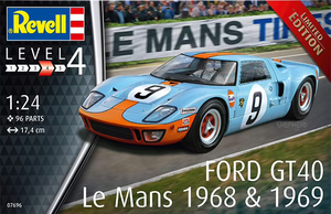 REVELL Ford GT40 Le Mans 1968 & 1969 07696-1/24