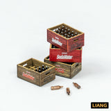 LIANG - 0433 3D Print Beer Soda Bottle Crates WWII x 4-1/35