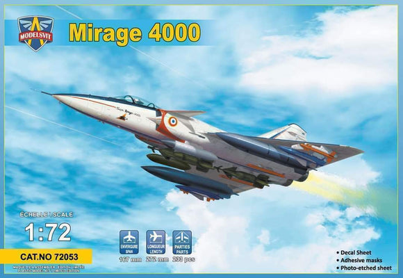 Modelsvit Mirage 4000 w/ Weapons 72053 - 1/72